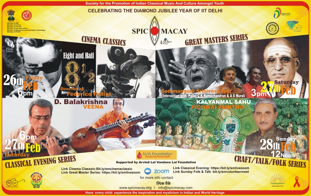 SPIC MACAY Celebrating the Diamond Jubilee Year of IIT Delhi