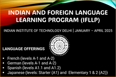 INDIAN AND FOREIGN LANGUAGE LEARNING PROGRAM (IFLLP)