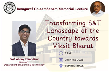 Inaugural Chidambaram Memorial Lecture