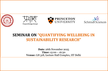 SEMINAR ON “QUANTIFYING WELLBEING IN SUSTAINABILITY RESEARCH”