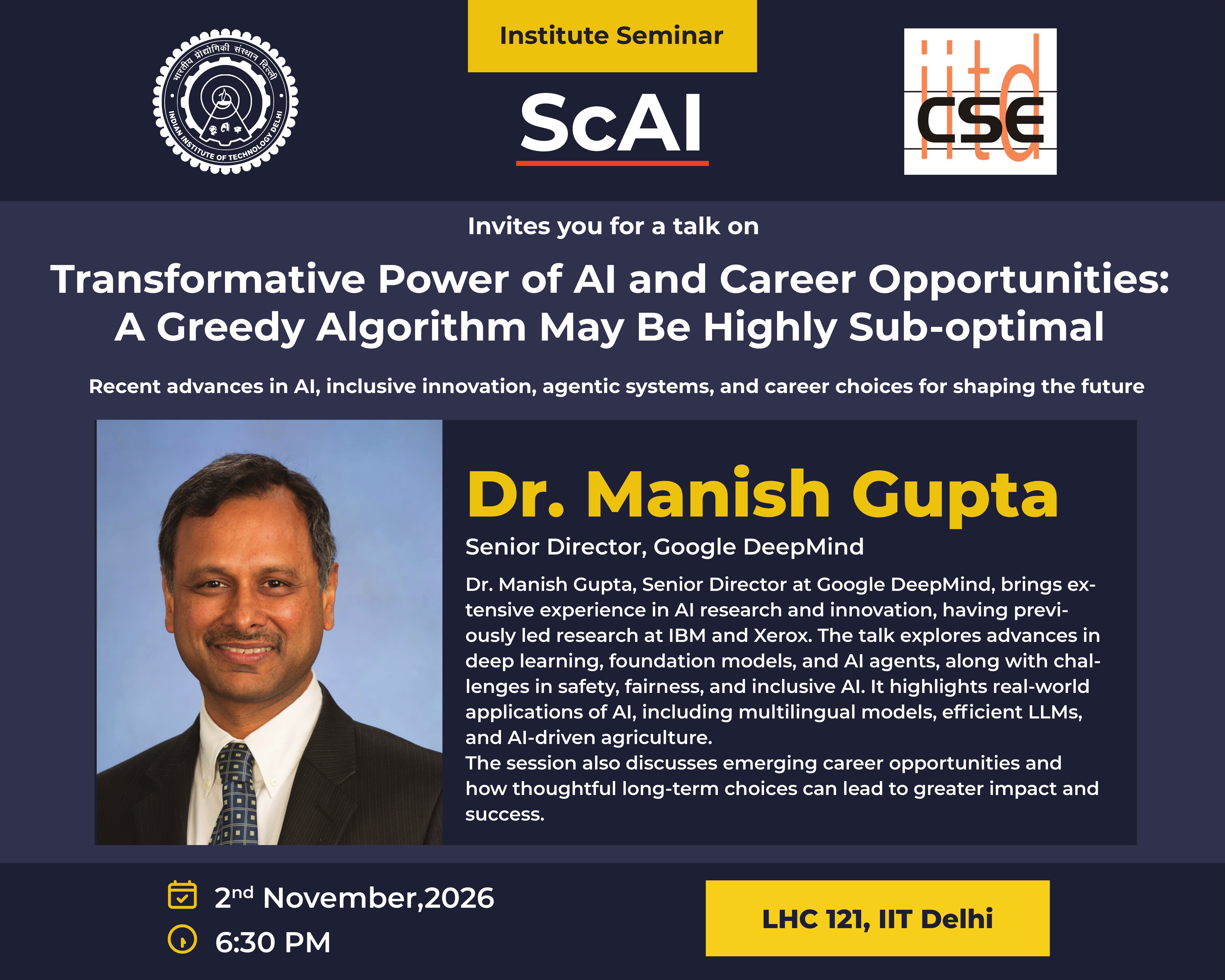Transformative Power of AI and Career Opportunities: A Greedy Algorithm May Be Highly Sub-optimal