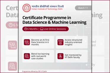 Certificate Programme in Data Science & Machine Learning – Batch 11