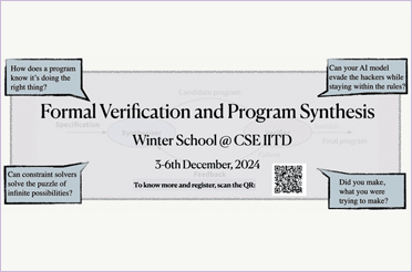 CSE Department to Organise Winter School on Formal Verification and Program Synthesis