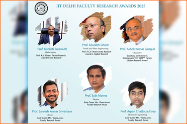 आई.आई.टी. दिल्ली फैकल्टी रिसर्च अवार्ड्स 2025 | IIT Delhi Faculty Research Awards 2025