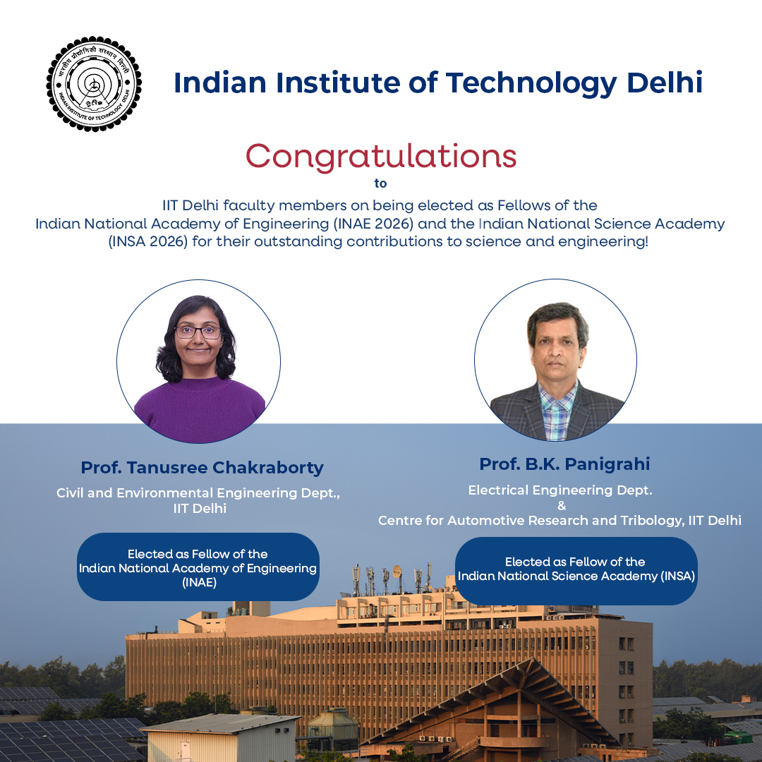 INAE 2026 & INSA 2026 Fellows
