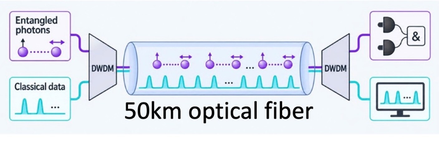 IIT Delhi Researchers Demonstrate Quantum Entanglement Alongside Classical Data Over Optical Fiber