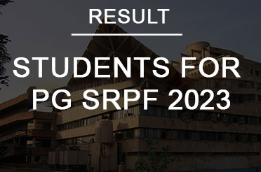 Result of selected students for PG SRPF 2023