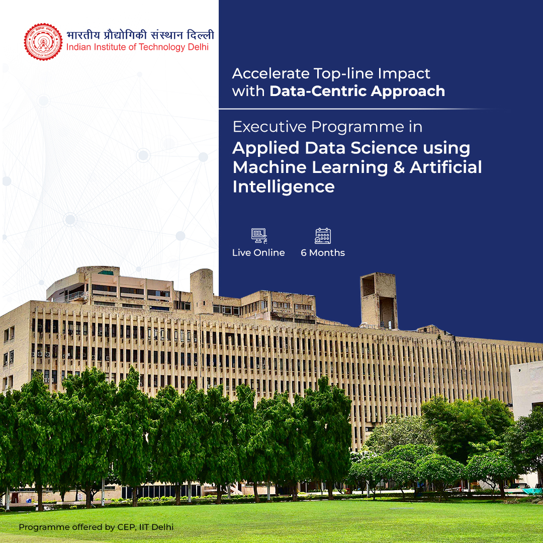 IIT Delhi New course in DATA Science & Decision science, Masters in Public  Policy without GATE 