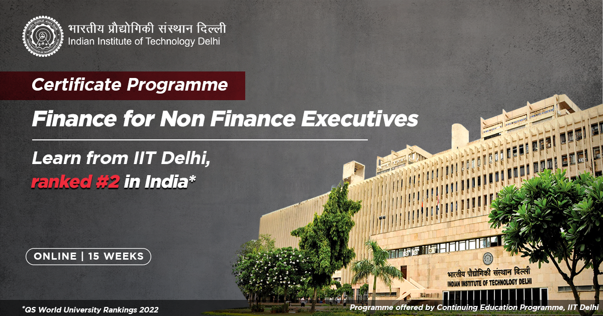 Masters in Business Finance - IIT Kanpur Degree
